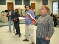 Lamancha cast in rehearsal