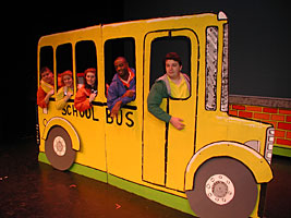 Cardboard bus